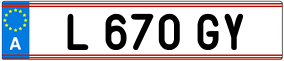 Trailer License Plate